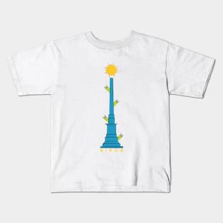 Ripon Tower,  North Yorkshire, England UK Kids T-Shirt